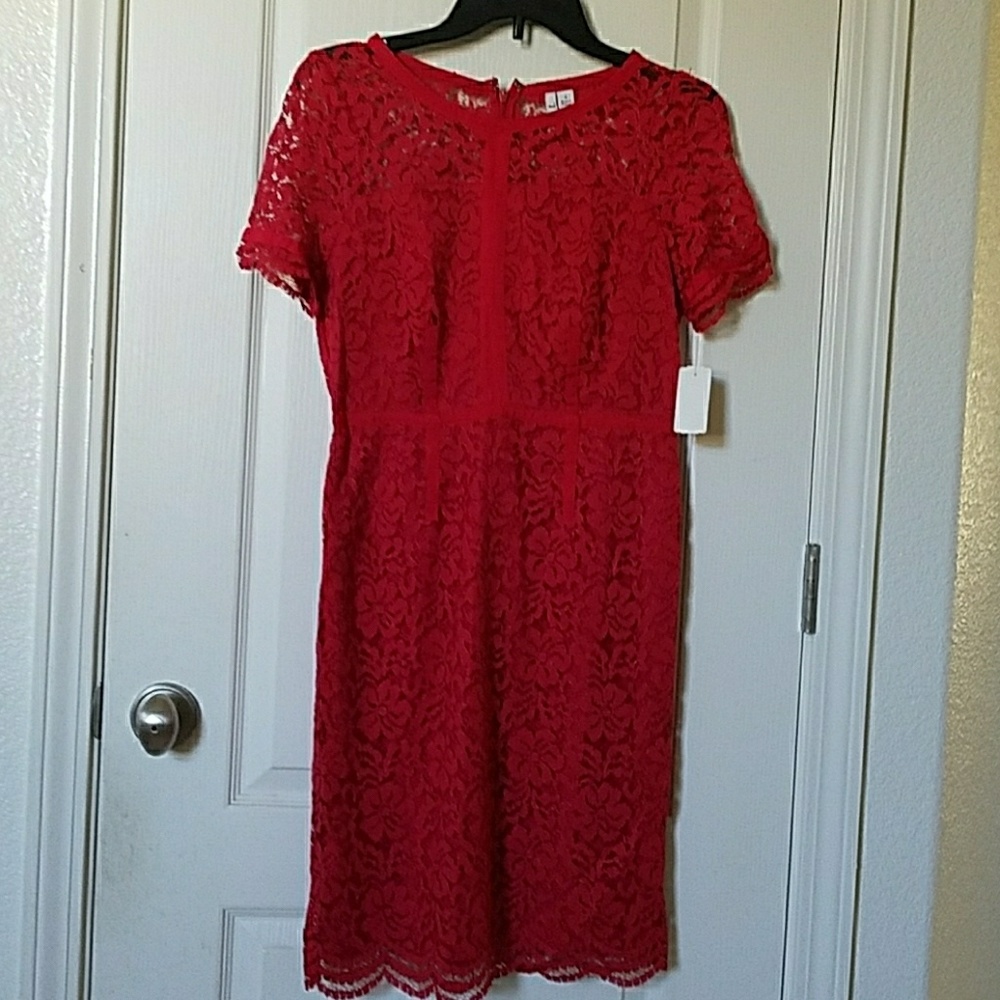Dress Size 4 Color Med Red Brand New